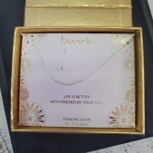 LA rocks Sterling Silver 16" Chain Necklace super thin chainlink